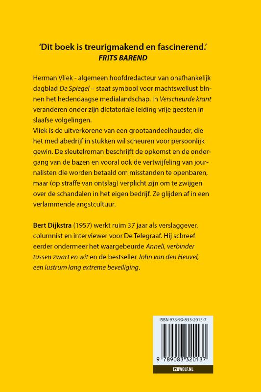 Verscheurde krant achterkant