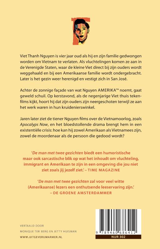 De man met twee gezichten achterkant