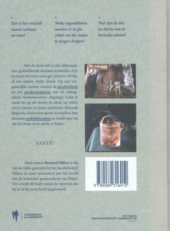 Gedistilleerde dranken achterkant