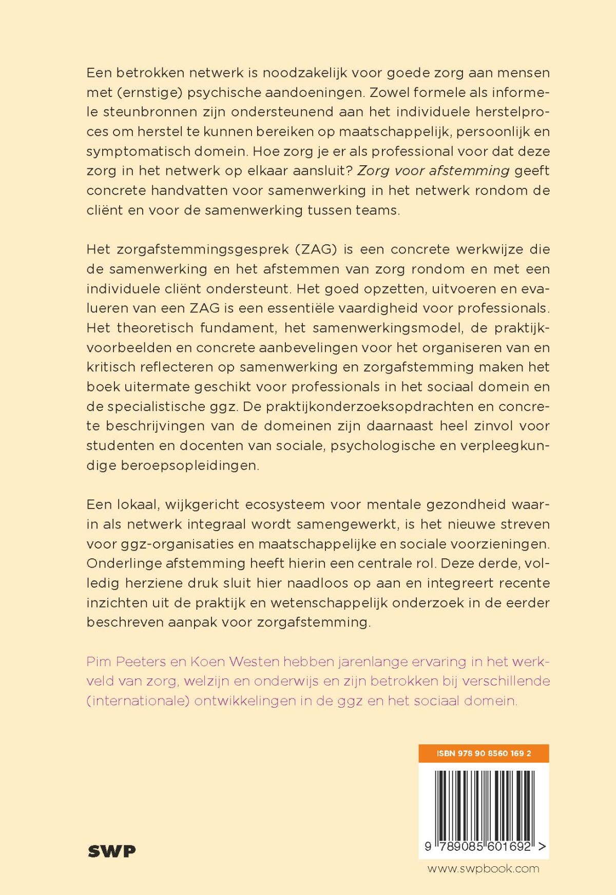 Zorg voor afstemming achterkant