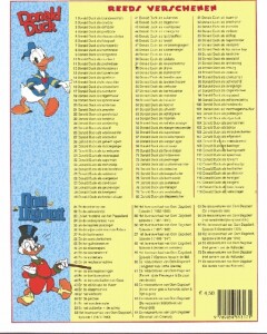 De reisavonturen van Oom Dagobert - deel 10: De laatste heer van Eldorado / Oom Dagobert: avonturen van een steenrijke eend / 71 achterkant