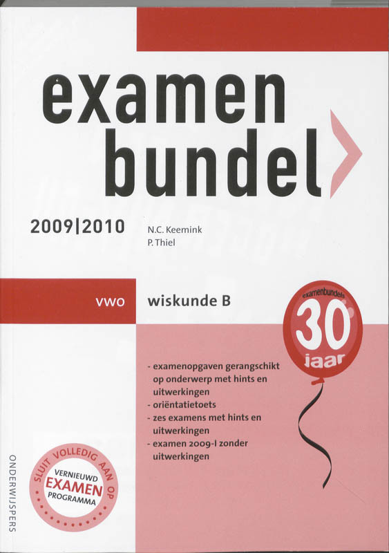 boekenbalie_9789006075588_cover Examenbundel Vwo 2009/2010 Wiskunde B
