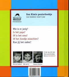 Wie is er jarig? / Kimio achterkant