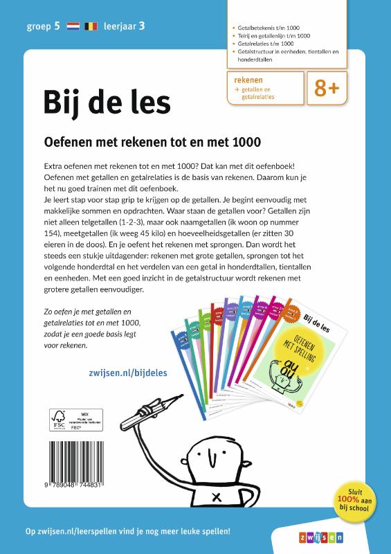 Rekenen tot en met 1000 groep 5 - leerjaar 3 / Bij de les achterkant