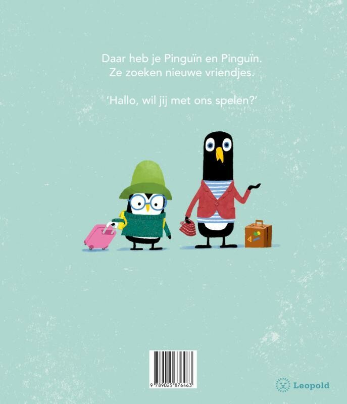 Pinguïn en pinguïn achterkant