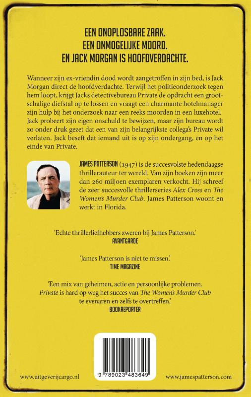 De hoofdverdachte / Private / 2 achterkant