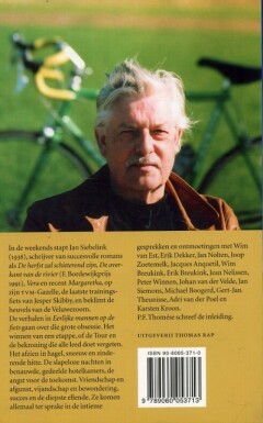 Eerlijke mannen op de fiets achterkant