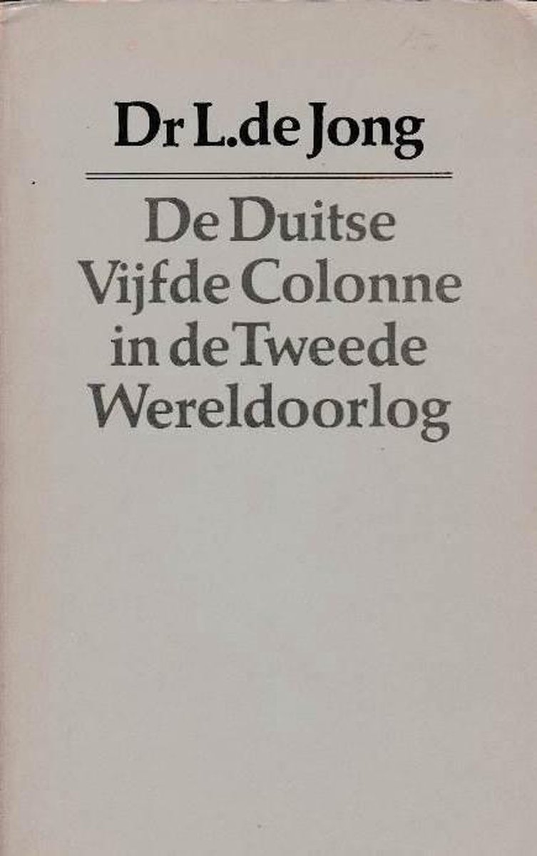 De Duitse vijfde colonne in de Tweede Wereldoorlog