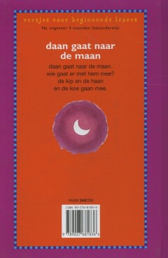 Daan gaat naar de maan / Versjes voor beginnende lezers achterkant