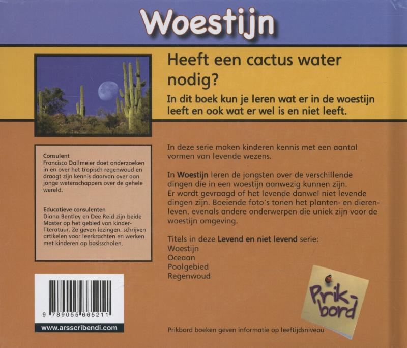 Woestijn / Levend en niet levend achterkant