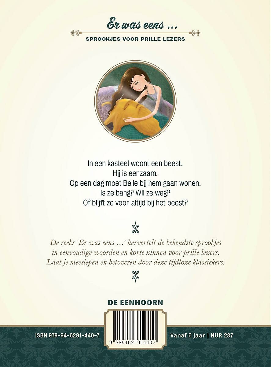 Belle en het beest / Er was eens... achterkant