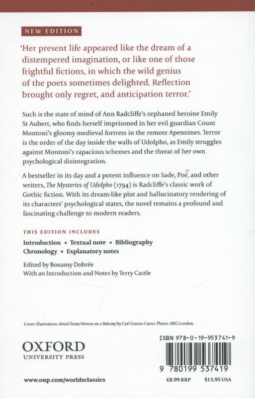Mysteries of Udolpho achterkant