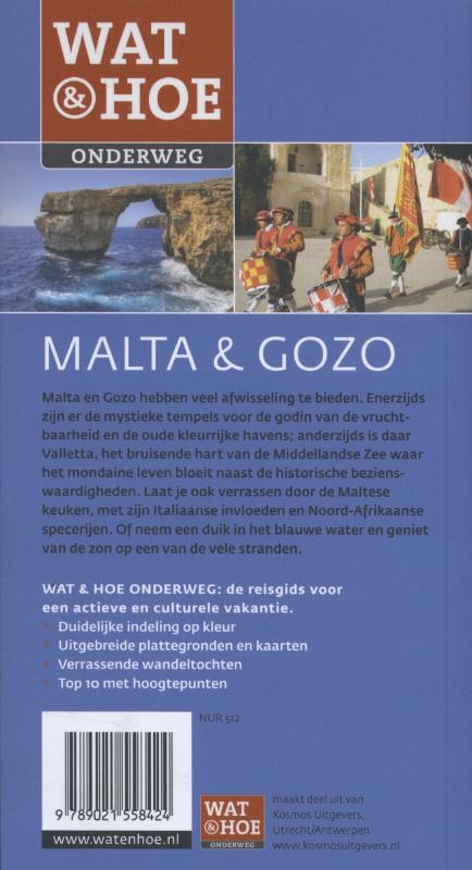 Wat & Hoe onderweg - Wat & Hoe onderweg Malta & Gozo achterkant