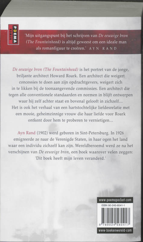 De eeuwige bron / ReuzePoema De eeuwige bron / ReuzePoema achterkant