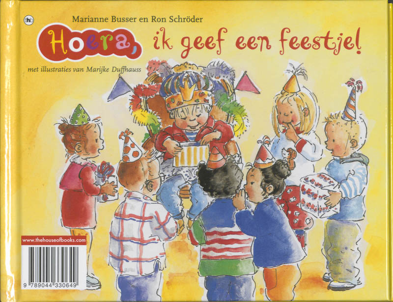 Het is vakantie, Ik geef een feestje! / Hoera achterkant