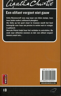 Een olifant vergeet niet gauw / Agatha Christie / 18 achterkant