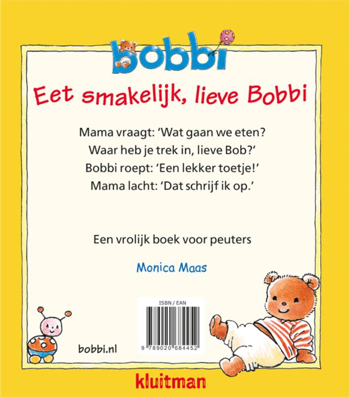 Eet smakelijk, lieve Bobbi / Bobbi achterkant
