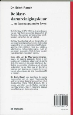 De Mayr-darmreinigingskuur ... en daarna gezonder leven achterkant