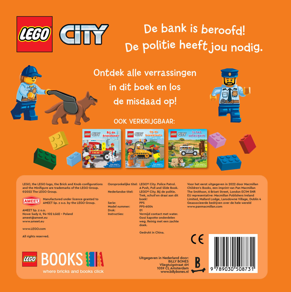 Bij de politie / Lego city achterkant