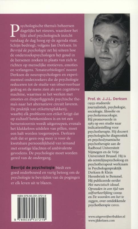 Bevrijd de psychologie uit de greep van de hersenmythe Bevrijd de psychologie uit de greep van de hersenmythe achterkant