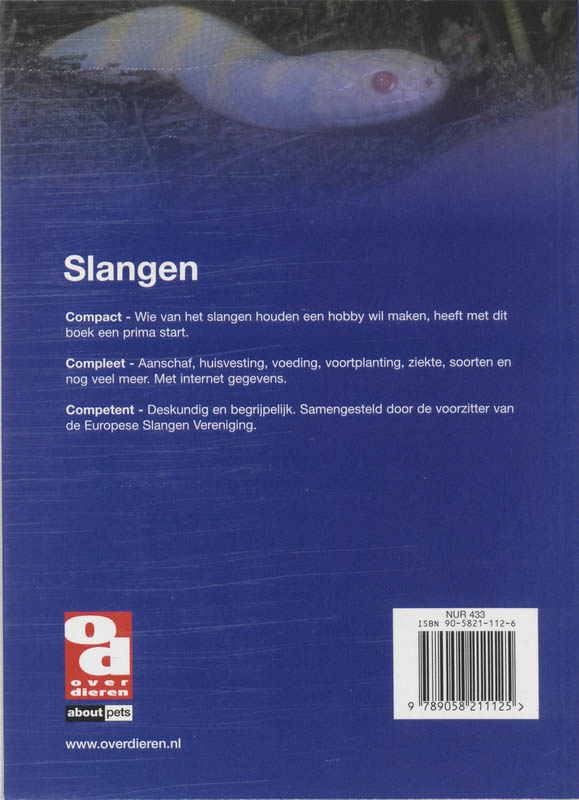 Slangen / Over Dieren / 107 achterkant