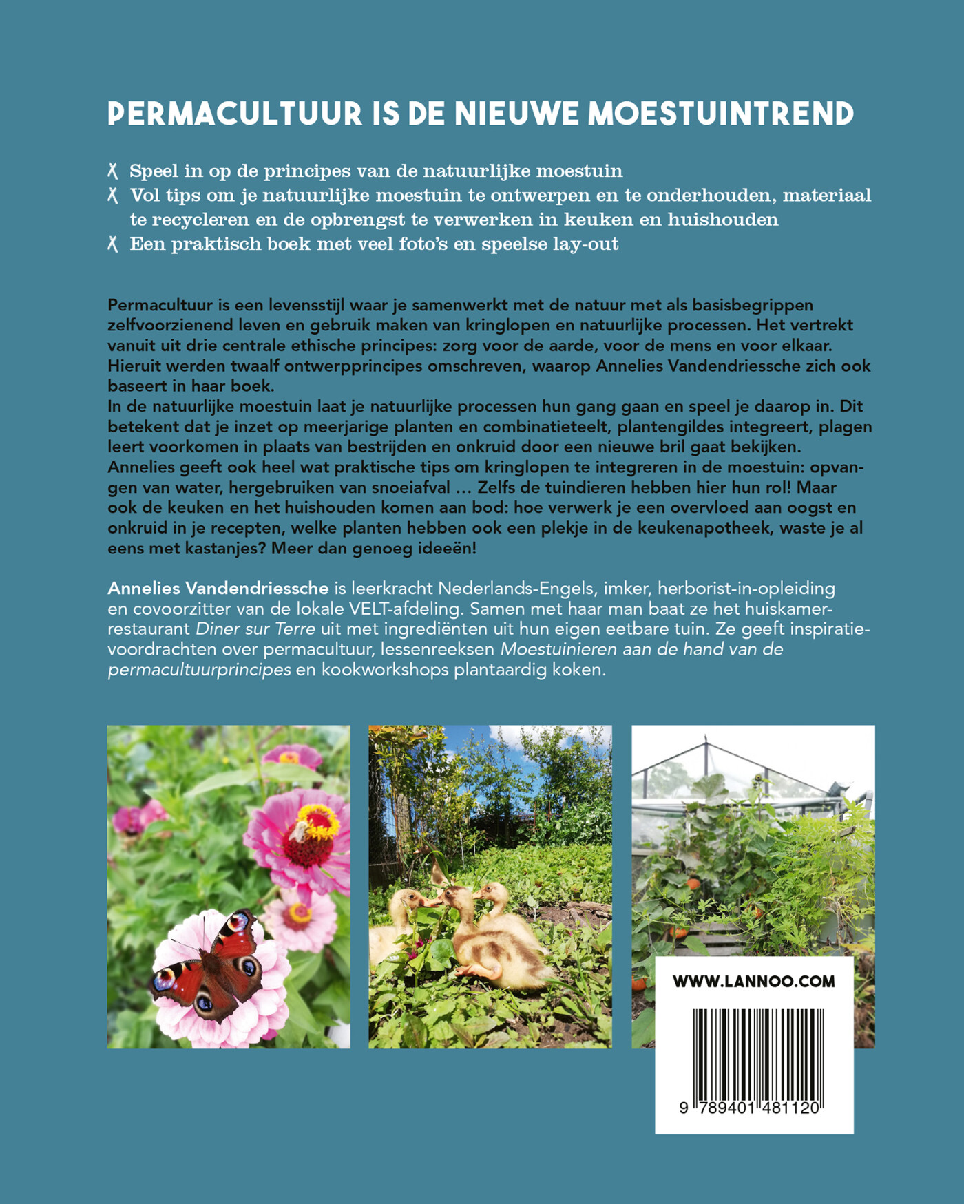 Zakboek voor de permacultuur moestuin achterkant