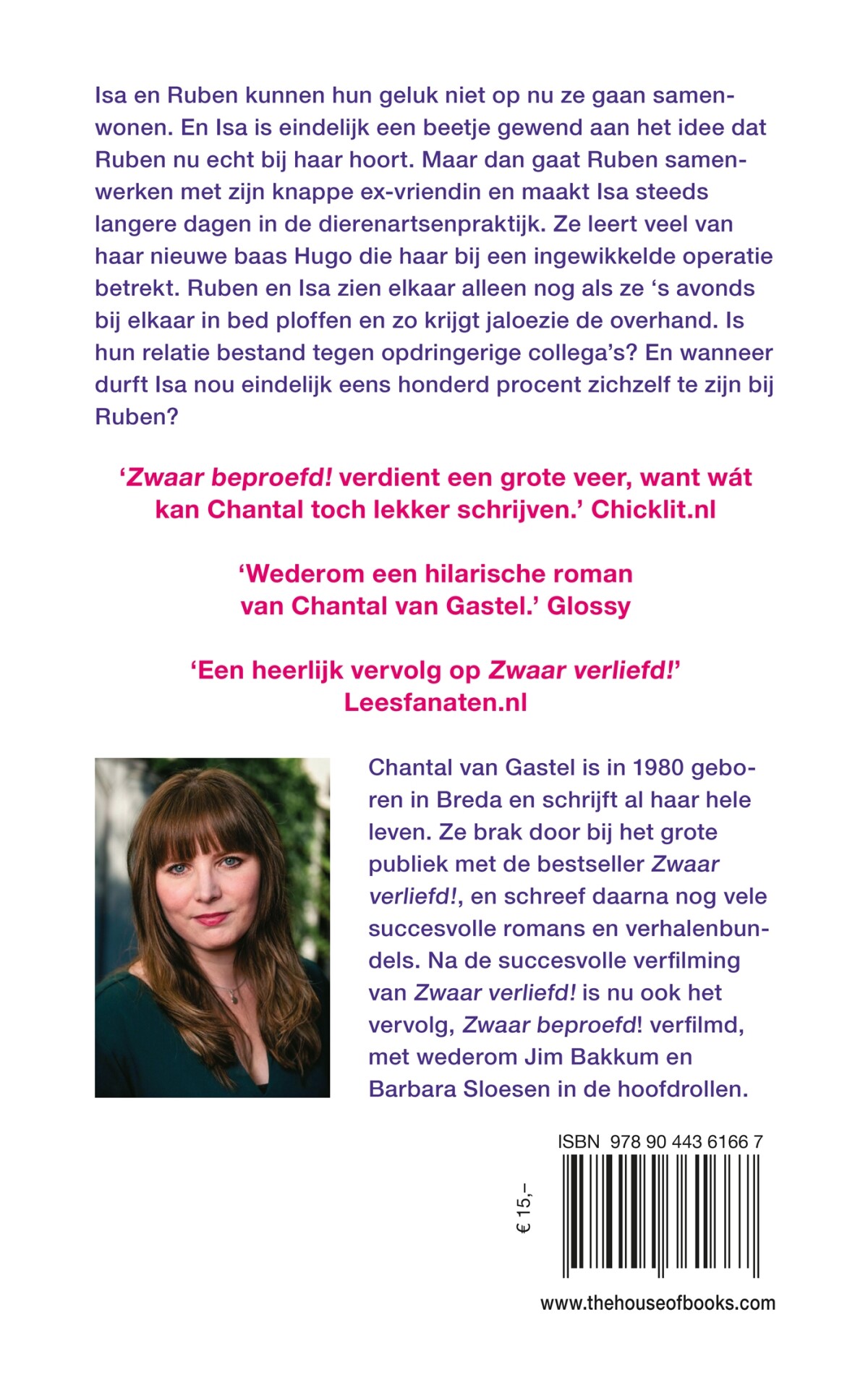 Zwaar beproefd! / Zwaar-verliefd-trilogie / 2 achterkant
