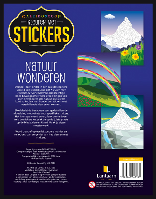Kleuren met stickers - Natuurwonderen achterkant