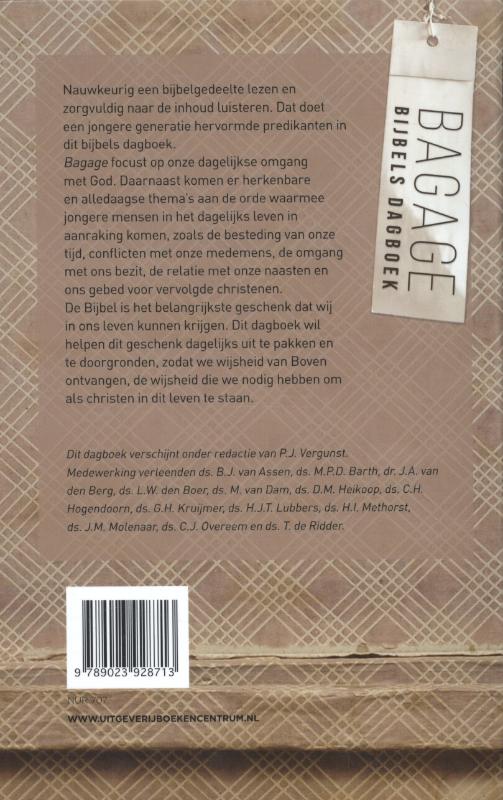 Bagage achterkant