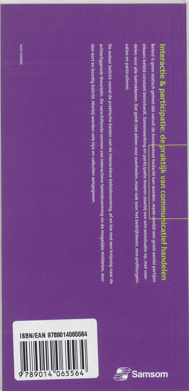 Interactie & Participatie achterkant
