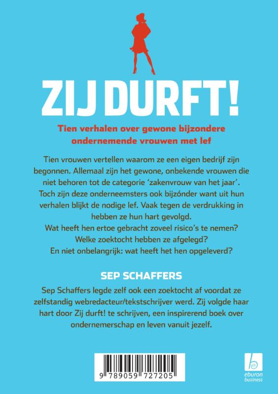 Zij durft! Zij durft! achterkant
