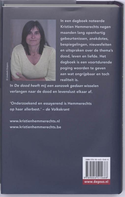 De dood heeft mij een aanzoek gedaan De dood heeft mij een aanzoek gedaan achterkant