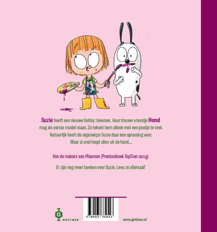 Suzie gaat tekenen / Suzie achterkant