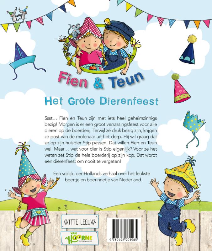 Het grote dierenfeest / Fien en Teun achterkant