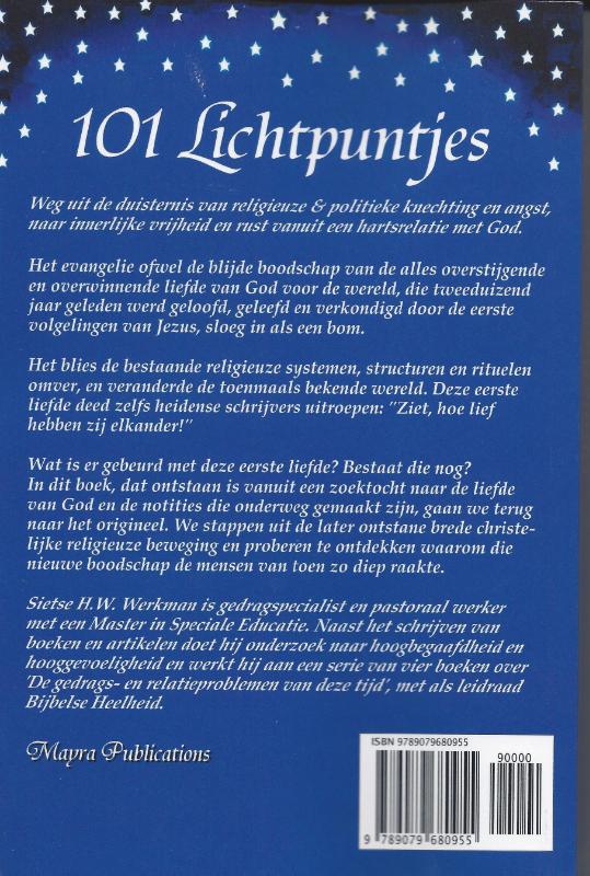 101 Lichtpuntjes uit de zoektocht naar de liefde van de ´onbekende God´ achterkant