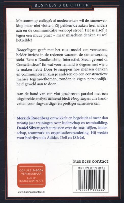 Hoogvliegers / Business bibliotheek achterkant