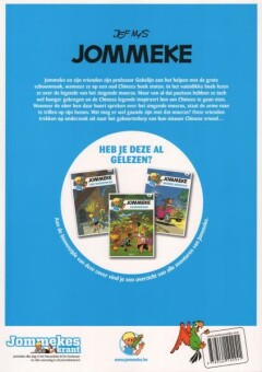 Het zingende moeras / Jommeke strip / 182 achterkant