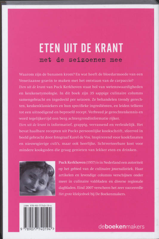 Eten Uit De Krant Eten Uit De Krant achterkant