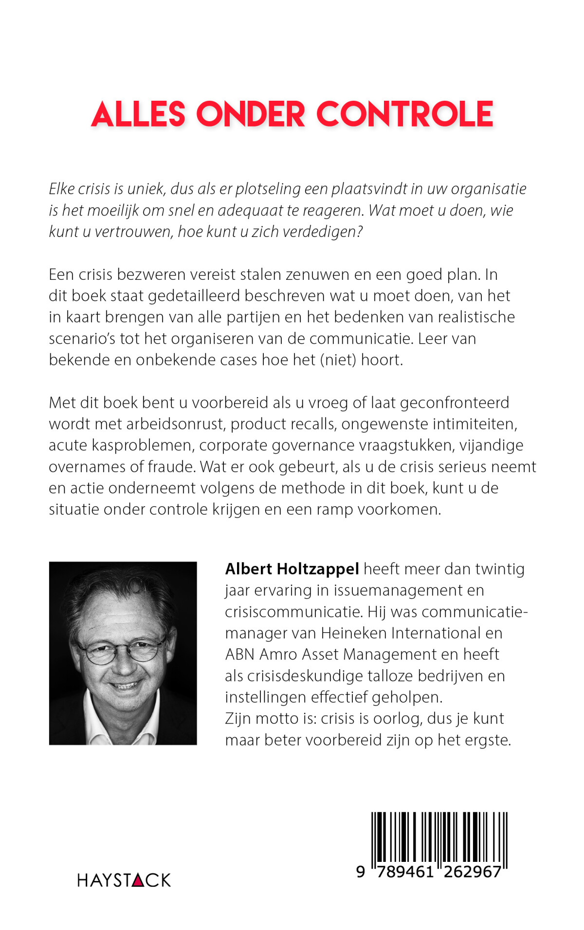 Alles onder controle achterkant