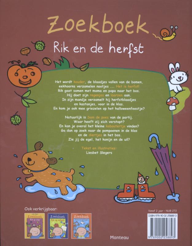 Zoekboek Rik en de herfst / Rik achterkant