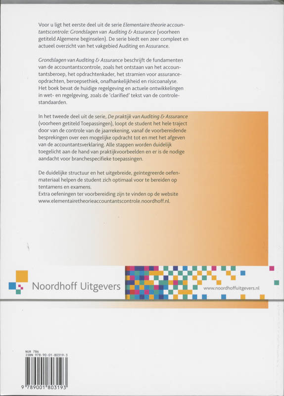 Grondslagen van Auditing en Assurance Grondslagen van Auditing en Assurance achterkant