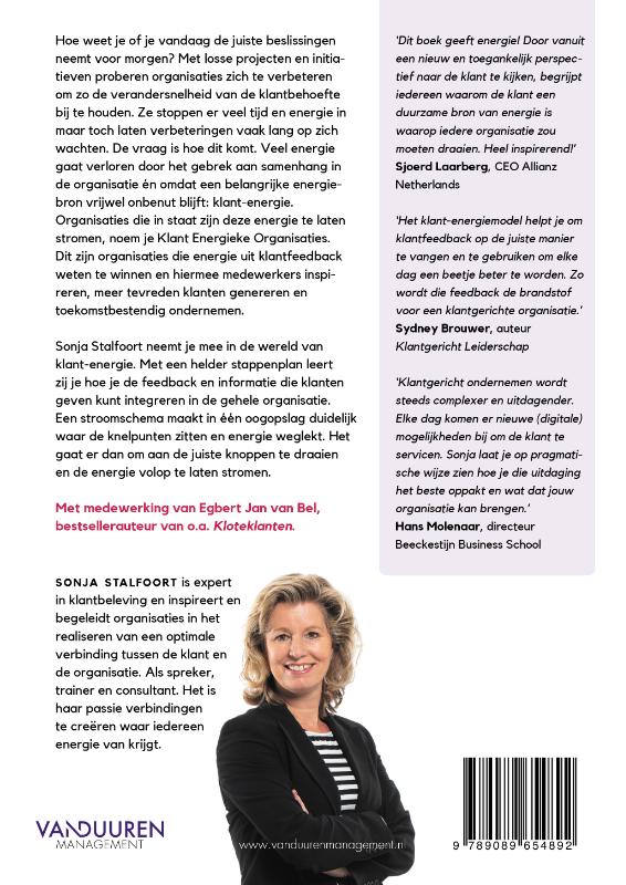 De klant energieke organisatie achterkant