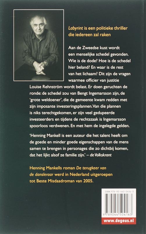 Labyrint / De Geus Spanning achterkant