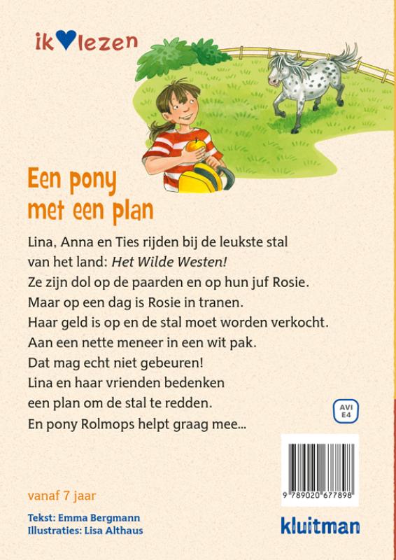 Een pony met een plan / Ik ♥ lezen achterkant