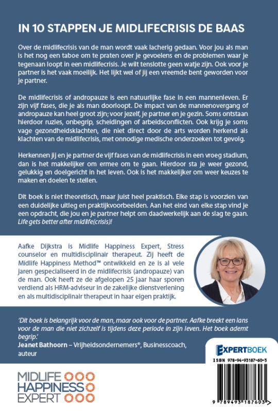 In 10 stappen je midlifecrisis de baas / In 10 stappen achterkant