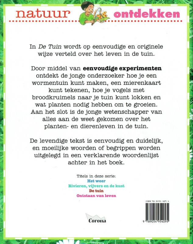 De tuin / Natuur ontdekken achterkant