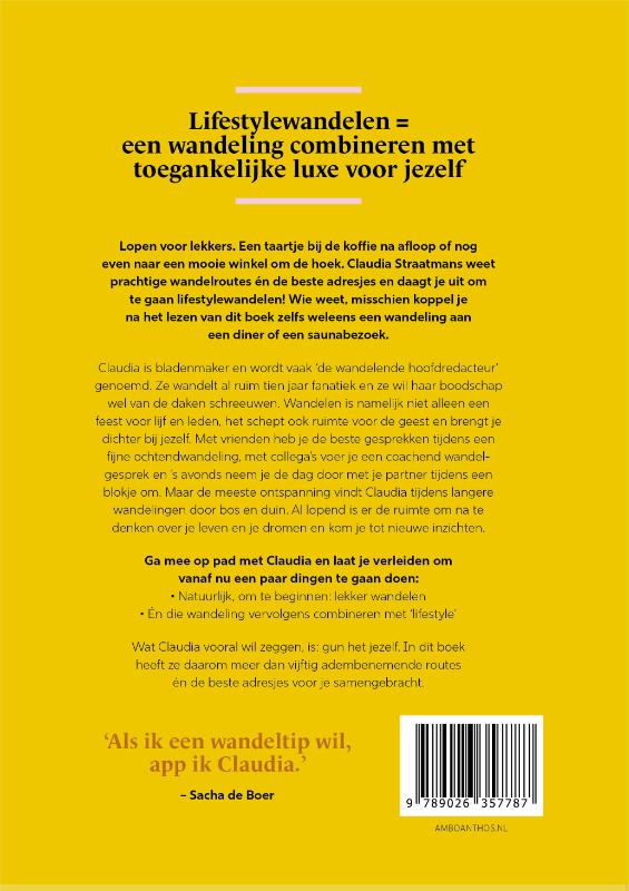 Het lifestylewandelboek achterkant