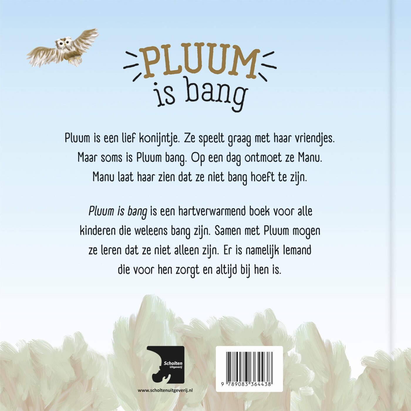 Pluum is bang achterkant