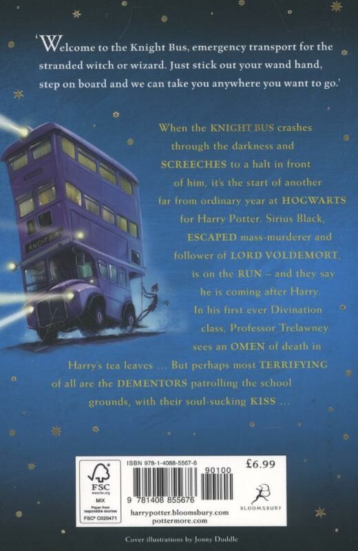 Harry Potter and the prisoner of Azkaban / Harry Potter / 3 achterkant