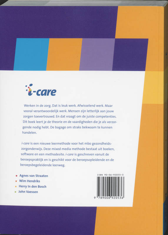 I-Care / 302 Anatomie En Ziekteleer achterkant
